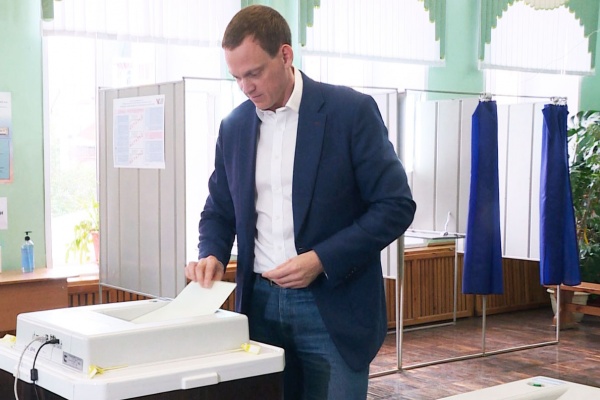 Губернатор Рязанской области Павел Малков отдал свой голос на выборах