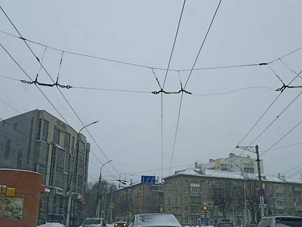 Троллейбусные провода на центральных улицах Рязани заменят до конца года