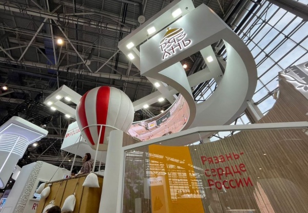 Стенд Рязанской области на выставке-форуме «Россия» украшен воздушным шаром