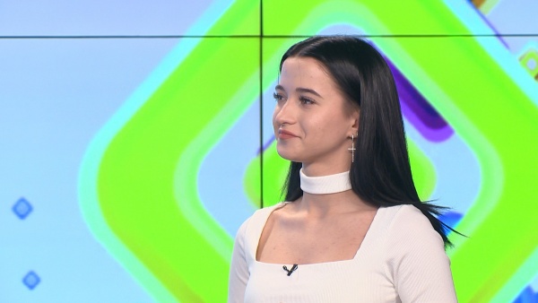 Рязанская школьница на день стала ведущей утреннего телешоу