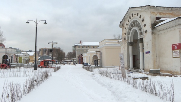 В Торговом городке реконструируют павильон для филиала Рязанской библиотеки им. Горького 