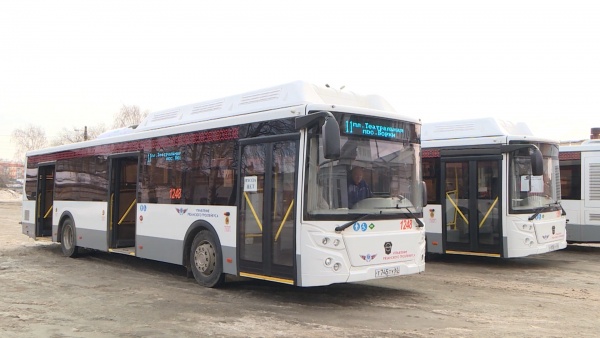 В областной центр поступило одиннадцать новых автобусов 