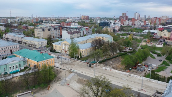 В Рязани в конце августа завершат первый этап благоустройства парка имени Белякова