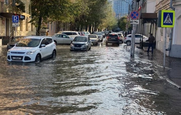 В Рязани затапливает центр города