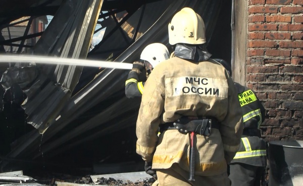 В Пителине на пожаре пострадал человек