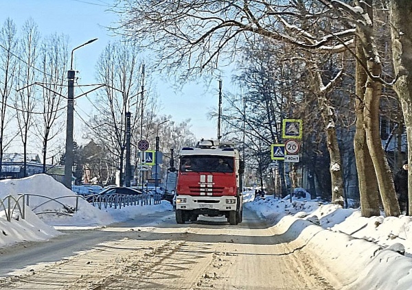 В Рождество в Рязани произошел пожар