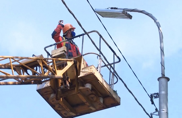 В Скопинском районе установили освещение на федеральной трассе