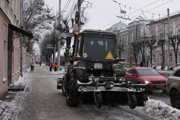 5000 кубов снега вывезли с улиц Рязани за ночь