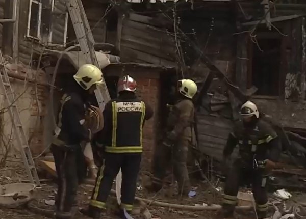 В Рязани горел жилой дом 