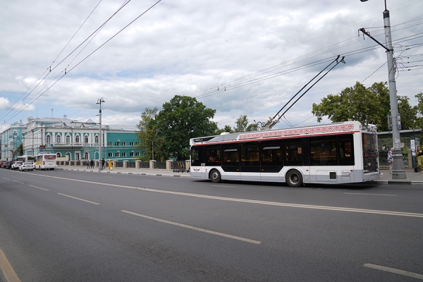 В центре Рязани встали троллейбусы из-за аварии на электросетях