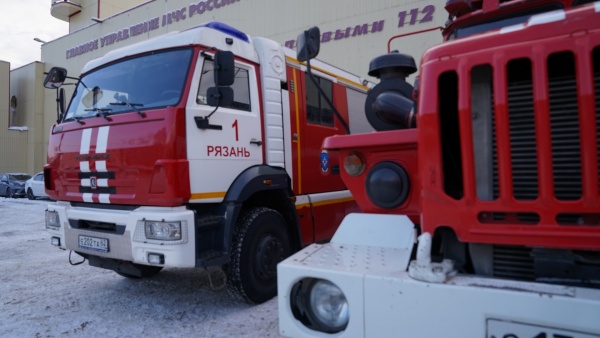 На пожаре в Сапожковском районе пострадал мужчина