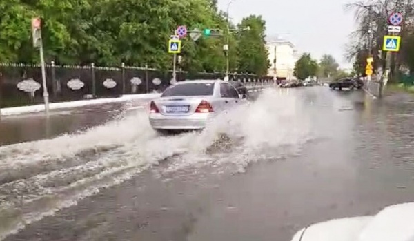 Рязанские улицы затопило